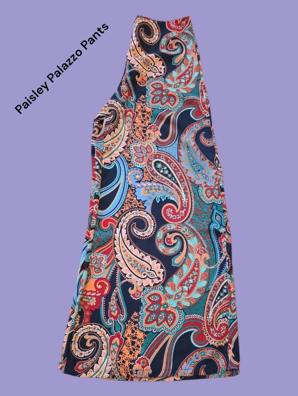 2/$25 Vibrant Paisley Palazzo Pants - Multicolor. Size Medium